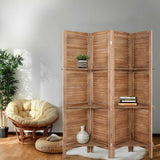 darrahopens Furniture > Living Room Artiss Room Divider Privacy Screen Foldable Partition Stand 4 Panel Brown