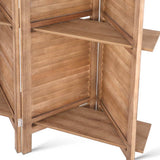darrahopens Furniture > Living Room Artiss Room Divider Privacy Screen Foldable Partition Stand 4 Panel Brown