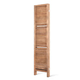 darrahopens Furniture > Living Room Artiss Room Divider Privacy Screen Foldable Partition Stand 4 Panel Brown