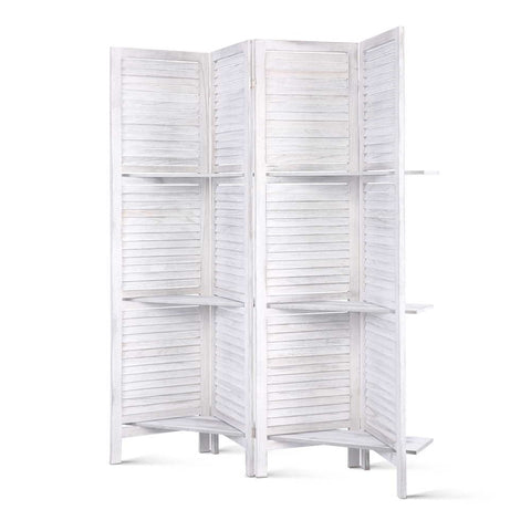 darrahopens Furniture > Living Room Artiss Room Divider Privacy Screen Foldable Partition Stand 4 Panel White