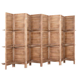 darrahopens Furniture > Living Room Artiss Room Divider Screen 8 Panel Privacy Dividers Shelf Wooden Timber Stand