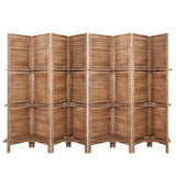 darrahopens Furniture > Living Room Artiss Room Divider Screen 8 Panel Privacy Dividers Shelf Wooden Timber Stand
