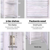 darrahopens Furniture > Living Room Artiss Room Divider Screen 8 Panel Privacy Foldable Dividers Timber Stand Shelf