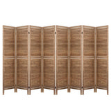 darrahopens Furniture > Living Room Artiss Room Divider Screen 8 Panel Privacy Wood Dividers Stand Bed Timber Brown