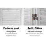 darrahopens Furniture > Living Room Artiss Room Divider Screen 8 Panel Privacy Wood Dividers Stand Bed Timber White