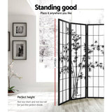 darrahopens Furniture > Living Room Artiss Room Divider Screen Privacy Dividers Pine Wood Stand Black White 8 Panel