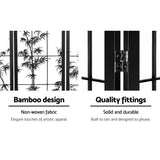 darrahopens Furniture > Living Room Artiss Room Divider Screen Privacy Dividers Pine Wood Stand Black White 8 Panel