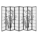 darrahopens Furniture > Living Room Artiss Room Divider Screen Privacy Dividers Pine Wood Stand Black White 8 Panel