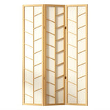 Darrahopens Furniture > Living Room Artiss Room Divider Screen Privacy Wood Dividers Stand 3 Panel Archer Natural