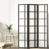 Darrahopens Furniture > Living Room Artiss Room Divider Screen Privacy Wood Dividers Stand 3 Panel Nova Black