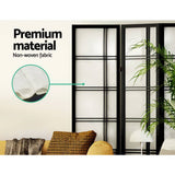 Darrahopens Furniture > Living Room Artiss Room Divider Screen Privacy Wood Dividers Stand 3 Panel Nova Black