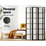Darrahopens Furniture > Living Room Artiss Room Divider Screen Privacy Wood Dividers Stand 3 Panel Nova Black