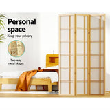 Darrahopens Furniture > Living Room Artiss Room Divider Screen Privacy Wood Dividers Stand 3 Panel Nova Natural