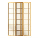 Darrahopens Furniture > Living Room Artiss Room Divider Screen Privacy Wood Dividers Stand 3 Panel Nova Natural