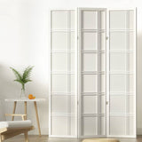 Darrahopens Furniture > Living Room Artiss Room Divider Screen Privacy Wood Dividers Stand 3 Panel Nova White