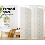 Darrahopens Furniture > Living Room Artiss Room Divider Screen Privacy Wood Dividers Stand 4 Panel Archer White