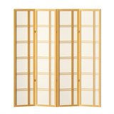 Darrahopens Furniture > Living Room Artiss Room Divider Screen Privacy Wood Dividers Stand 4 Panel Nova Natural