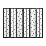 Darrahopens Furniture > Living Room Artiss Room Divider Screen Privacy Wood Dividers Stand 6 Panel Archer Black