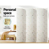 Darrahopens Furniture > Living Room Artiss Room Divider Screen Privacy Wood Dividers Stand 6 Panel Archer White