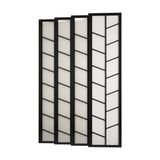 Darrahopens Furniture > Living Room Artiss Room Divider Screen Privacy Wood Dividers Stand 8 Panel Archer Black