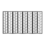 Darrahopens Furniture > Living Room Artiss Room Divider Screen Privacy Wood Dividers Stand 8 Panel Archer Black