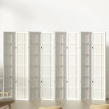 Darrahopens Furniture > Living Room Artiss Room Divider Screen Privacy Wood Dividers Stand 8 Panel Nova White