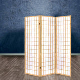 darrahopens Furniture > Living Room Artiss Room Divider Screen Wood Timber Dividers Fold Stand Wide Beige 3 Panel