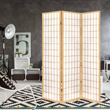 darrahopens Furniture > Living Room Artiss Room Divider Screen Wood Timber Dividers Fold Stand Wide Beige 3 Panel