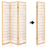 darrahopens Furniture > Living Room Artiss Room Divider Screen Wood Timber Dividers Fold Stand Wide Beige 4 Panel