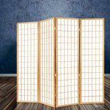darrahopens Furniture > Living Room Artiss Room Divider Screen Wood Timber Dividers Fold Stand Wide Beige 6 Panel