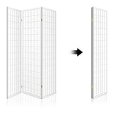 darrahopens Furniture > Living Room Artiss Room Divider Screen Wood Timber Dividers Fold Stand Wide White 3 Panel