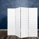 darrahopens Furniture > Living Room Artiss Room Divider Screen Wood Timber Dividers Fold Stand Wide White 4 Panel