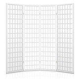 darrahopens Furniture > Living Room Artiss Room Divider Screen Wood Timber Dividers Fold Stand Wide White 4 Panel
