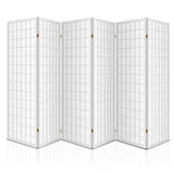 darrahopens Furniture > Living Room Artiss Room Divider Screen Wood Timber Dividers Fold Stand Wide White 6 Panel