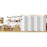darrahopens Furniture > Living Room Artiss Room Divider Screen Wood Timber Dividers Fold Stand Wide White 8 Panel