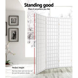darrahopens Furniture > Living Room Artiss Room Divider Screen Wood Timber Dividers Fold Stand Wide White 8 Panel