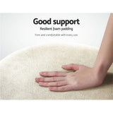 darrahopens Furniture > Living Room Artiss Round Velvet Foot Stool Ottoman Foot Rest Pouffe Padded Seat Footstool