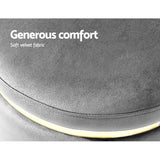 darrahopens Furniture > Living Room Artiss Round Velvet Ottoman Foot Stool Foot Rest Pouffe Padded Seat Footstool