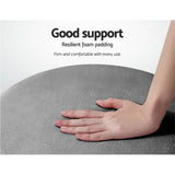 darrahopens Furniture > Living Room Artiss Round Velvet Ottoman Foot Stool Foot Rest Pouffe Padded Seat Footstool