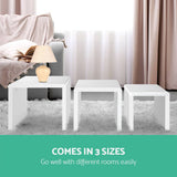 darrahopens Furniture > Living Room Artiss Set of 3 Nesting Tables