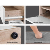 darrahopens Furniture > Living Room Artiss Shoe Cabinet Bench Shoes Storage Organiser Rack Fabric Seat Wooden Cupboard Up to 8 pairs