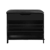 darrahopens Furniture > Living Room Artiss Shoe Cabinet Bench Shoes Storage Rack Organiser Shelf Black 15 Pairs