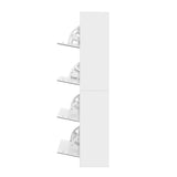 darrahopens Furniture > Living Room Artiss Shoe Cabinet Mirror Shoes Storage Rack Organiser 60 Pairs Cupboard Shelf