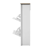 darrahopens Furniture > Living Room Artiss Shoe Cabinet Rack Storage Organiser Cupboard Shelf Drawer 16 Pairs White