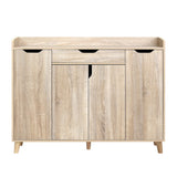 darrahopens Furniture > Living Room Artiss Shoe Cabinet Shoes Storage Rack 120cm Organiser Drawer Cupboard Wood