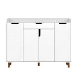 darrahopens Furniture > Living Room Artiss Shoe Cabinet Shoes Storage Rack 120cm Organiser White Drawer Cupboard