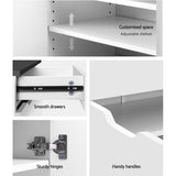darrahopens Furniture > Living Room Artiss Shoe Cabinet Shoes Storage Rack High Gloss Organiser Cupboard White