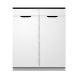 darrahopens Furniture > Living Room Artiss Shoe Cabinet Shoes Storage Rack High Gloss Organiser Cupboard White
