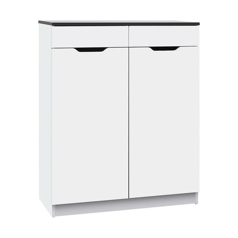 darrahopens Furniture > Living Room Artiss Shoe Cabinet Shoes Storage Rack High Gloss Organiser Cupboard White