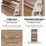 darrahopens Furniture > Living Room Artiss Shoe Cabinet Shoes Storage Rack Organiser 60 Pairs Wood Shelf Drawer
